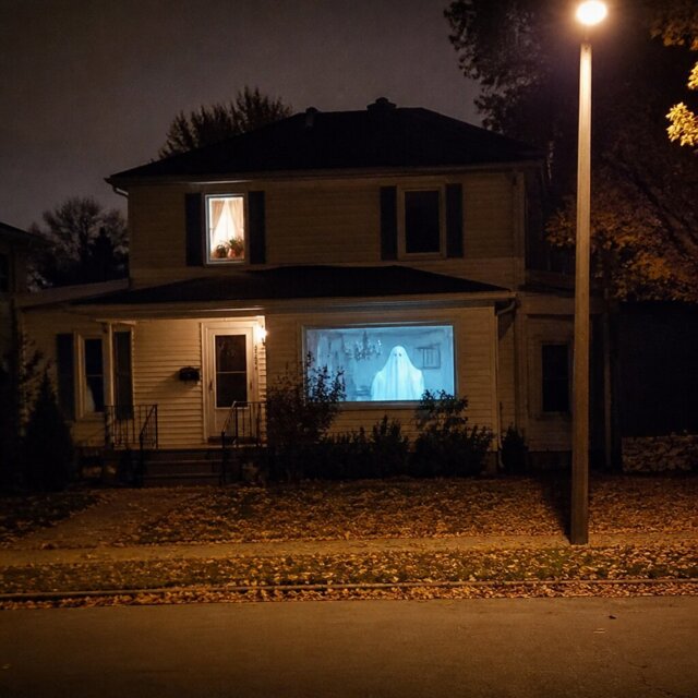 Projector on table