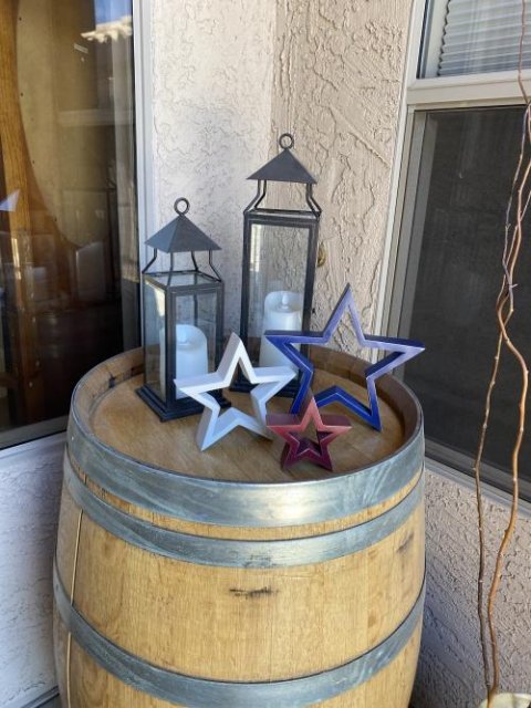 Nested Stars Red White Blue