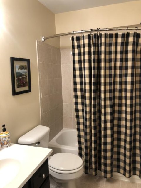 Buffalo Black and Tan Check Shower Curtain