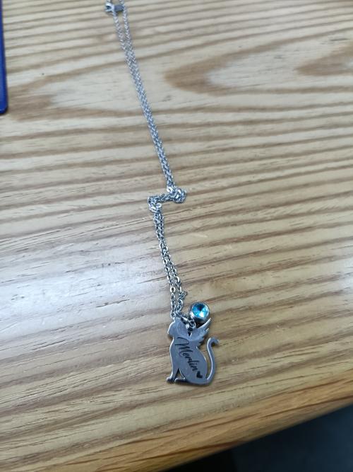 Cat Angel Necklace - Purple Carrot