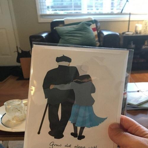 Grow old along with me - Greeting Card