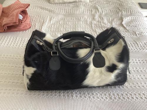 Cow fur bag hotsell