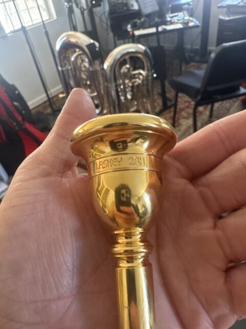 Laskey 28H Tuba Mouthpiece - Professor Mouthpiece