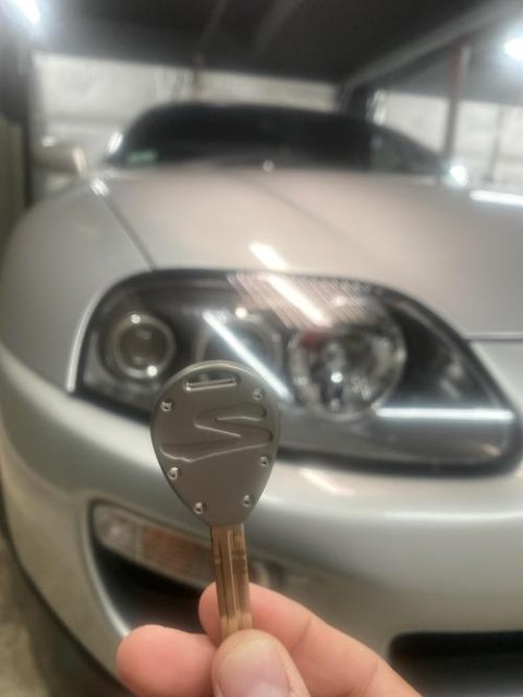 Frosted Titanium GR6 - A80 Supra Key Blank