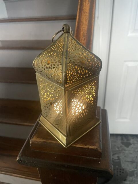Small sunburst birdcage lantern