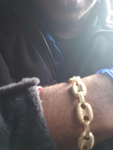 Pave Rainbow Coffee Bean Bracelet