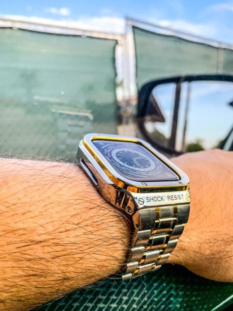 Stainless Steel Bracelet Watch Band With Shockproof Case