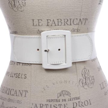 Women's 2 1/2" (64 mm) Wide Elastic High Waist Leather Stretch Belt review