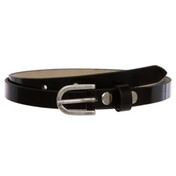 1/2" (14 mm) Women's Snap On Skinny Patent Leatherette Belt review