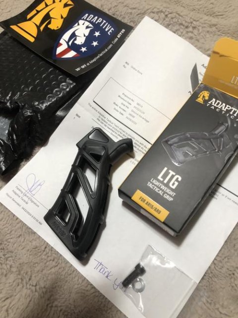 LTG Lightweight Tactical Grip - AR15/AR9 - Black