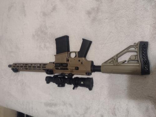 EX Performance Adjustable Stock - AR15/AR10 - Mil Spec - FDE