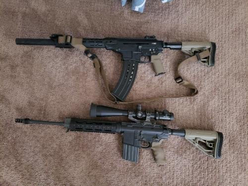 EX Performance Adjustable Stock - AR15/AR10 - Mil Spec - FDE