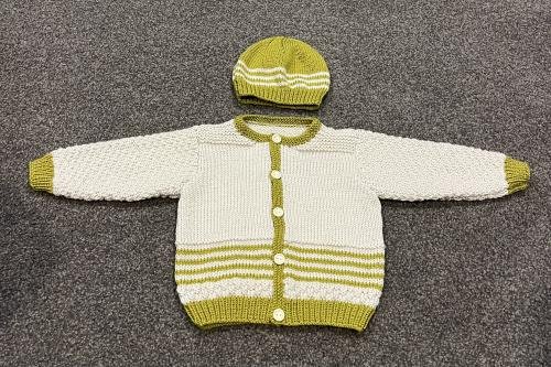 Eden Cardi & Beanie Knitting Pattern - 8Ply (BC70)