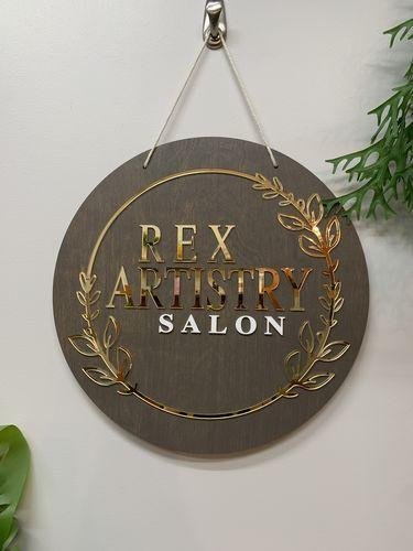 Round 3D Acrylic Business Sign