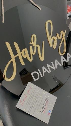 Round 3D Acrylic Business Sign
