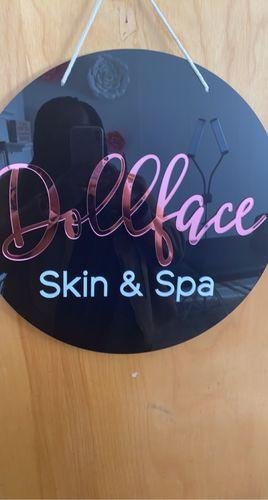 Round 3D Acrylic Business Sign