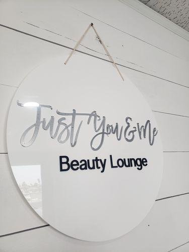 Round 3D Acrylic Business Sign