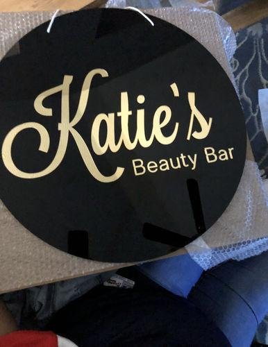 Round 3D Acrylic Business Sign