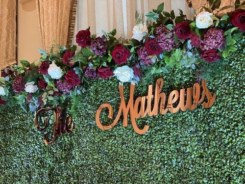 Custom Family Name Sign, Acrylic or Wood - 2pc Set