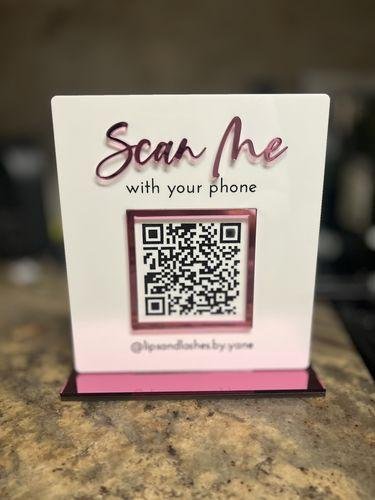 QR Code Business Social Media Sign