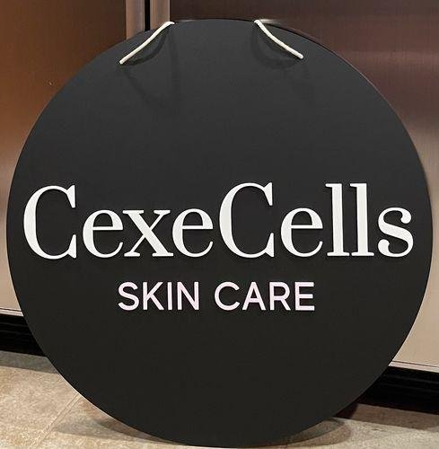 Round 3D Acrylic Business Sign