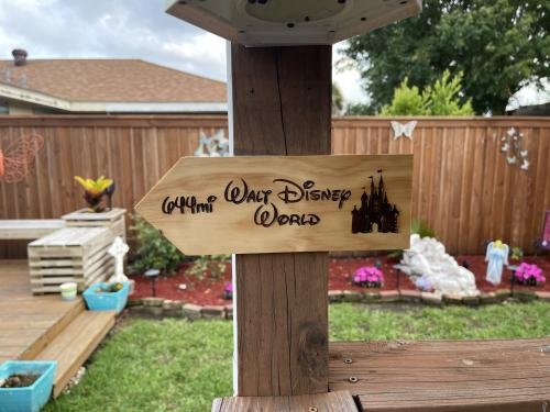 Your Miles to Walt Disney World Personalized Sign