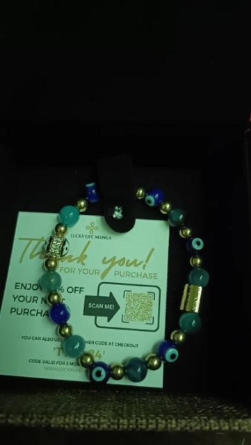 Diana I Bracelet (Evil Eye Charm in Natural Blue Evil Eye, Blue Lace Agate & Gold Pyrite)