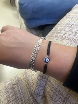 Pulsera Macramé Negro con Ojo Turco S925 review