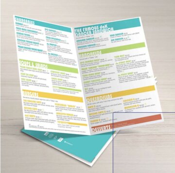 13" x 19" Bi-Fold Waterproof Menus review