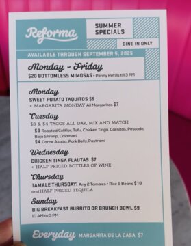 Waterproof Flat Table Menus 5.5" x 8.5" review