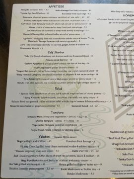 Waterproof Flat Table Menus 8.5" x 11” review
