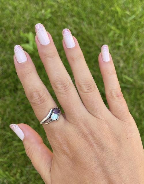 Elwell | pale lavender with pink shimmer