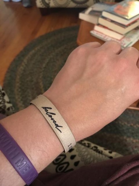 Beloved Reversible Wristband - Tan