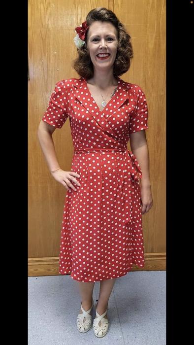 1940 wrap dress best sale