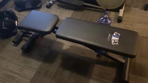 EAC Crystal Blue Adjustable Weight Bench