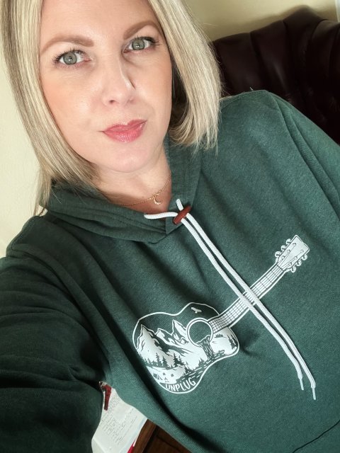 Guitar Mountain Scene Super Soft Hoodie