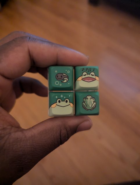 Frog Multi-Key Clicky Keychain