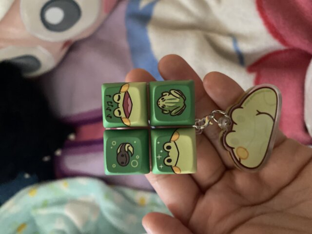 Frog Multi-Key Clicky Keychain