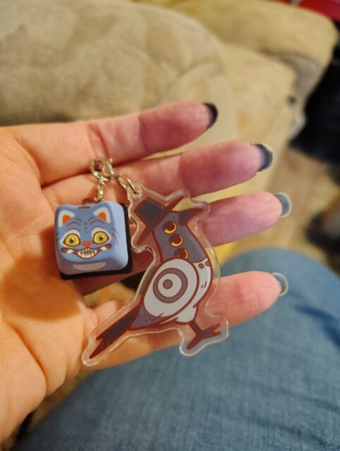 MAO Blue Tiger Clicky Keychain – Geoffrey Siu Art LLC