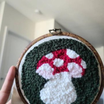 Mushroom Punch Needle Kit review