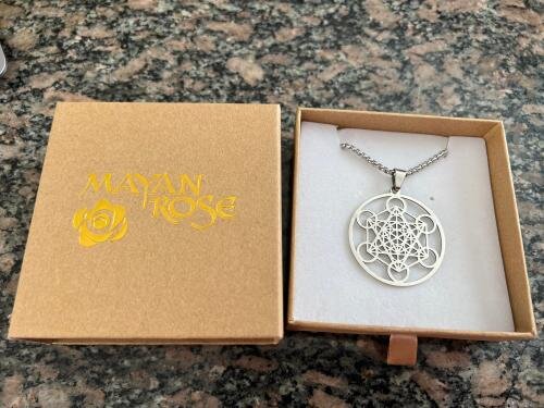 Metatron's Cube Silver Necklace