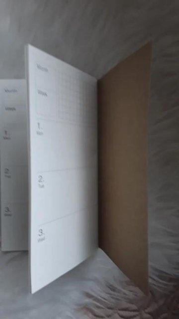 Diary Lined, Blank, Kraft, Weekly Planner