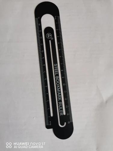 Black & White Two-Sided Ruler