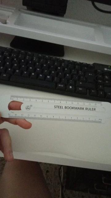 Black & White Two-Sided Ruler