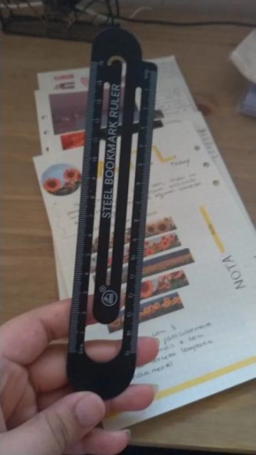 Black & White Two-Sided Ruler