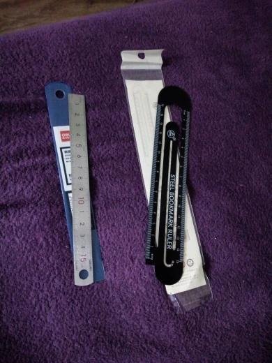 Black & White Two-Sided Ruler