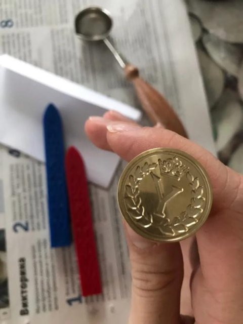 Crowned Alphabet Wax Seal Stamp