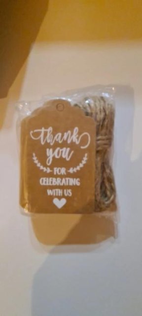 50PCS Kraft Paper Thank You Tags