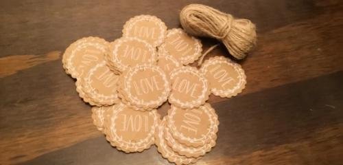 50PCS Kraft Paper Thank You Tags