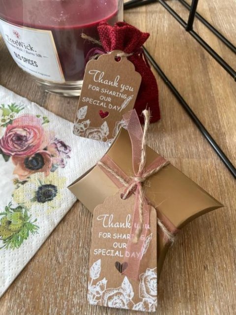 50PCS Kraft Paper Thank You Tags